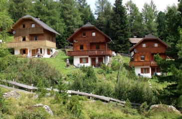 Alm-, Mai- und Falkertbach Hütte im Sommer